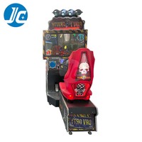 Simulateur de course d'arcade en acier inoxydable, machine de jeu de voiture à monnayeur pour centre de divertissement intérieur