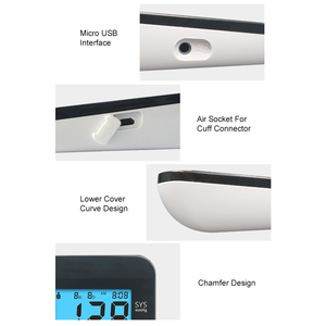 Tensiomètre numérique électronique pour machine <span class=keywords><strong>BP</strong></span>, tensiomètre pour bras supérieur, dispositif numérique de surveillance de la pression artérielle - Product Image 4