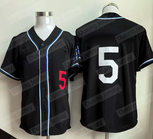 FQ на заказ, бейсбольная майка с полными пуговицами, униформа для молодежной и взрослой лиги, оптовая продажа, спортивная одежда для клуба и бейсбольной команды - Product Image 1