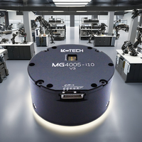 XYT MG4010E 24V 2.5Nm Dual Encoder, peredam roda gigi planet rasio 1:10 sambungan Robot motor DC permanen