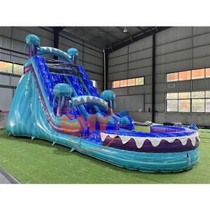 สไลเดอร์น้ำเป่าลมขนาด 18 ฟุต รุ่น Tropical Fiesta Breeze สำหรับเด็กและผู้ใหญ่ คุณภาพระดับเชิงพาณิชย์ - Product Image 6