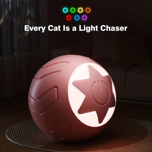Venta al por mayor de fábrica: Novedad 2026 - Juguete inteligente recargable y autodirigido para gatos y perros, bola interactiva rodante automática para el juego de mascotas en interiores. - Product Image 4
