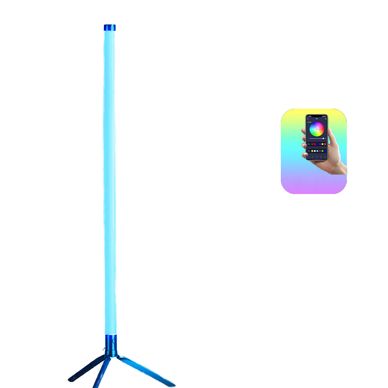 2025 Modern White Plastic Smart RGB Floor 16 Million Colors Music Sync APP Control Dimmable USB Powered Led 5 Dynamic IP20