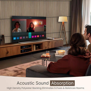 Panneau Acoustique CE 2 Pièces Design Moderne Rainures 3D en MDF Fibre de Polyester Écologique pour Maison, Bureau, Isolation Phonique Appartement, KTV, <span class=keywords><strong>Musique</strong></span> - Product Image 5