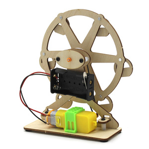 Kit de Ciencia de Madera para Construir una Mini Rueda de la Fortuna, Juguete Educativo STEM para Niños, Set de Construcción de Modelos con Motor a Pilas, 7-9 Años - Product Image 1