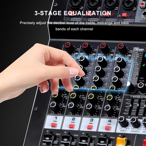 Contrôleur Dj professionnel 4 canaux Console Audio mélangeur Compatible mélangeur Audio professionnel 256 Dsp <span class=keywords><strong>meilleur</strong></span> mélangeur Audio pour l'église - Product Image 6