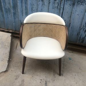 Silla de comedor de ratán natural de tipo europeo, muebles versátiles para exteriores para hoteles, patios, parques, Apartamentos - Product Image 2