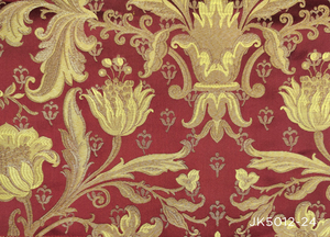 JK5012-24 Tissu de rideau de fenêtre en jacquard de lin de soie royale classique de luxe en gros pour la maison, le salon - Product Image 4