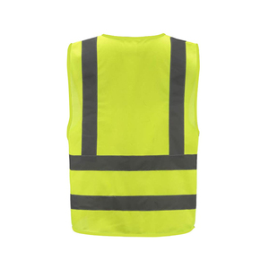 CITICITY <b>Security</b> Vest Breathable Reflective Safety Vest Ansi Class 2 Polyester Construction Colete Refletivo Com Zipper - Product Image 2