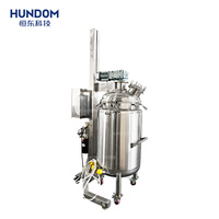 Cuve de mélange à double enveloppe chauffante et refroidissante en acier inoxydable avec agitateur