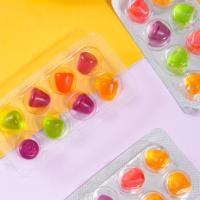 Vente en gros de bonbons halal enrobés de sucre personnalisés à la pectine de fruits