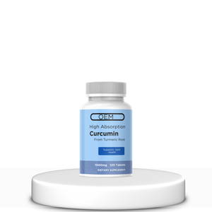Curcumina OEM de Raíz de Cúrcuma, Beneficia las Articulaciones, Sin OMG, Sin Gluten, Sin Soya, Apoyo para las Articulaciones, 1000 Mg, 120 Tabletas - Product Image 1