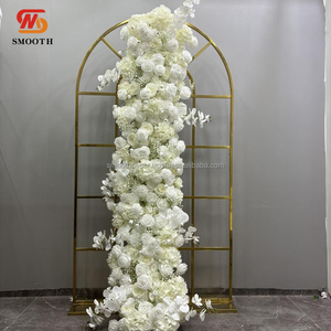 SMOOTH Real Touch Flower Fabricantes de plantas de plástico Arreglo artificial Floral White Rose Flor artificial para Decoración - Product Image 1