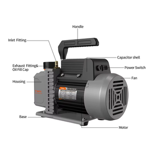 Cadana Offre Spéciale Chine OEM CVC Réfrigération Outils 115V/120V/60Hz 0.2hp 2cfm Micro <span class=keywords><strong>Pompe</strong></span> À Vide Réfrigération - Product Image 6