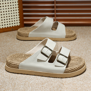 Summer Fashion Velvet <b>slippers</b> Double Strap <b>Flip</b>-<b>flops</b> Outsole PVC Leather Sandals with Straps Are Popular for the Beach - Product Image 4