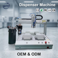 Robot de distribution de colle automatique de bureau à 3 axes avec réservoir sous pression, double plateforme, machine de distribution CNC pour PCB/LED/Électronique, garantie 1 an