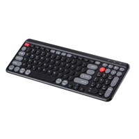 Keyboard Gaming Mekanik Mini Nirkabel Dual Mode Isi Ulang 2.4Ghz USB Type C, Dapat Terhubung ke 3 Perangkat, 99 Tombol