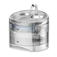 Distributeur d'eau intelligent portable en acier inoxydable pour animaux de compagnie, avec prise automatique, fontaine circulante détachable, étanche IPX8 pour chats
