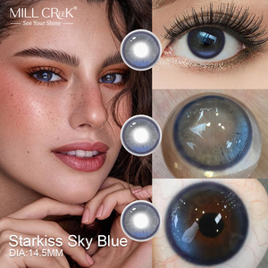 Lentilles <span class=keywords><strong>de</strong></span> <span class=keywords><strong>contact</strong></span> souples naturelles marron, direct usine, 55% <span class=keywords><strong>d</strong></span>'eau, perméabilité HEMA, 14,5 mm, pour mélange <span class=keywords><strong>de</strong></span> modèles, commande en gros, OEM, ODM, <span class=keywords><strong>lentille</strong></span> à axe fixe - Product Image 4