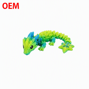 ของเล่นรูปไข่มังกรแบบพิมพ์ 3 มิติ OEM ODM ข้อต่อขยับได้ ของเล่นการ์ตูน ตุ๊กตาสัตว์พลาสติกแบบกำหนดเอง ของตกแต่ง ของขวัญ - Product Image 3
