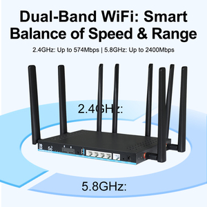 Router Inalámbrico 5G WiFi <span class=keywords><strong>6</strong></span> AX3000 <span class=keywords><strong>de</strong></span> Doble Banda Ultra Rápido a <span class=keywords><strong>Precio</strong></span> <span class=keywords><strong>de</strong></span> Descuento, Compatible con Ranura para Tarjeta Nano SIM ESIM, Software OpenWRT, Router 5G con SIM - Product Image 2