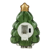 Nouvel arrivage bohème lumineux à Led en céramique, ornement d'arbre de noël, décoration festive, nouvel arrivage, 8 pièces
