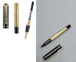 Logo aziendale <span class=keywords><strong>di</strong></span> <span class=keywords><strong>lusso</strong></span> rilievo goffratura <span class=keywords><strong>di</strong></span> fascia alta regalo <span class=keywords><strong>di</strong></span> nozze penna stilografica - Product Image 5