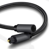 Câble audio stéréo optique avec gaine en PVC, prise plaquée or Toslink pour barre de son de voiture, TV, PS5, Xbox 0,5M-10M