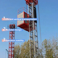 Moteur de palan de levage de construction HUGECRANE de haute qualité, machine de levage durable, capacité 2x2000kg, hauteur maximale 250-650m pour la construction