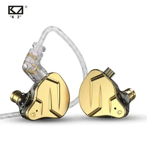 KZ ZSN פרו X 1BA + 1DD היברידי נהג HIFI באוזן אוזניות HIFI בס אוזניות עם מיקרופון אוזניות צג ספורט אוזניות מעודכן זהב