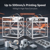Imprimante 3D industrielle haute vitesse 500 mm haute précision 2 microns AX-D1000, plateforme haute température 1000x1000x1000 mm, système intelligent