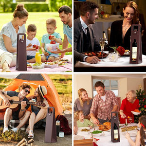 Acheter OEM Portable 16.1x3.5x3.5 en Cuir PU Durable Simple Double Bouteilles Champagne Cadeau Vins Protecteur Sac Fourre-Tout pour les Fêtes - Product Image 6