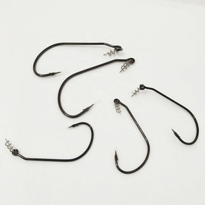 Chất lượng cao câu cá <span class=keywords><strong>swimbait</strong></span> Hook (<span class=keywords><strong>Mustad</strong></span> #91768) cá hồi carbon đen vonfram móc cho câu cá với centering-Pin Suối Nước - Product Image 4