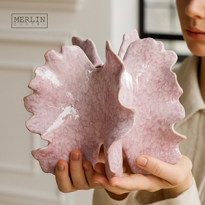 Vaso in Ceramica Fatto a Mano <span class=keywords><strong>Merlin</strong></span> Living a Forma di Farfalla, Vaso Nordico per Arredamento Casa, Vaso Personalizzato, Fabbrica di Ceramiche Chaozhou OEMODM - Product Image 4