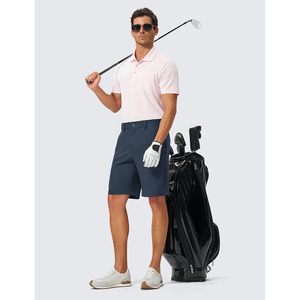 Pantalones Cortos de Golf Rdruko para Hombre, 9 Pulgadas, Azul Oscuro, 44Wx9L, Elásticos, Corte Recto, Ajuste Relajado, Ropa Casual - Product Image 6