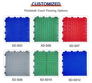 Revêtement de sol sportif extérieur durable emboîtable en <span class=keywords><strong>PP</strong></span>, assemblé et suspendu, pour terrains de basketball, de tennis et de kimchi, avec absorption des chocs - Product Image 3