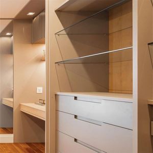 YALIG 2022 Armoire à étagères ouvertes de style moderne, pliable et extensible, personnalisable, directement de l'usine, en panneaux MR HDF, mobilier d'appartement - Product Image 3