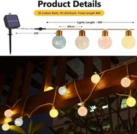 Guirlandes lumineuses de jardin d'extérieur G50, lumières LED en forme de globe, lumières suspendues étanches pour le camping, la terrasse, la maison, la cour, le balcon, les fêtes