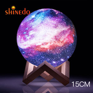 Lampe led imprimée en 3D représentant la <span class=keywords><strong>lune</strong></span>, Rechargeable, avec télécommande, lumière changeante entre 16 couleurs, nouveau modèle - Product Image 3