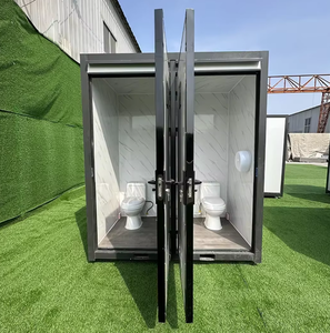 <span class=keywords><strong>Installation</strong></span> facile de douche portative préfabriquée durable de coût bas pour le panneau "sandwich" mobile extérieur de chantiers de construction - Product Image 6