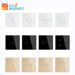 Glomarket Công Tắc Không Dây Tuya ZigBee Phiên Bản Mới Điều Khiển Từ Xa Thông Minh EU 1/2/3/4 Cảm Ứng Bằng Kính Với Alexa Google Điều Khiển Bằng Giọng Nói - Product Image 1