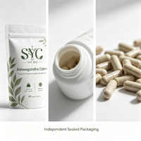 SYC BIO Capsules d'Ashwagandha 3000mg Extrait de Withania Somnifera Premium à base de plantes 60 Capsules Végétaliennes Soutien Antioxydant Fournisseur OEM