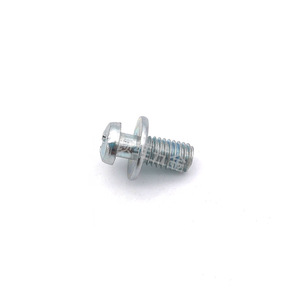 Furniture Bolt Flanged Hex Steel Right Hand Thread Wood Panel Furniture <b>Screw</b> Cross Drive Pointed <b>Flat</b> Bottom - Product Image 1