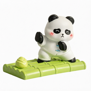 Creative Modern Artistic Panda Resin Sculpted Phone <b>Tablet</b> <b>Stand</b>-Fashion Trend Cartoon Lazy Person's Cool Desktop Collectible - Product Image 1
