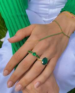 Pulsera de plata de primera ley y Circonia cúbica para mujer, brazalete, plata esterlina 5A, Circonia cúbica, <span class=keywords><strong>Zirconia</strong></span>, circonita, zirconita, zirconita, color dorado - Product Image 1