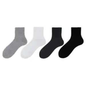 Men's Cotton Solid Color Socks Hosiery Low Price Cotton Socks