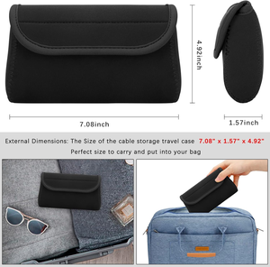 Nhà Máy Nhỏ Cao Su Tổng Hợp Trường Hợp Công Nghệ Pouch Du Lịch Cáp Organiser Túi, Thiết Bị Điện Tử Phụ Kiện Mang Theo Lưu Trữ Túi Du Lịch Máy Ảnh Túi - Product Image 4