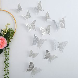 3D Hollow <b>Paper</b> Butterfly Wall Sticker PET Home Decoration for Wedding Parties Background Wallpaper - Product Image 6