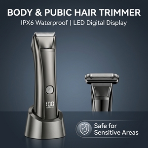 Recortadora de Vello Púbico Profesional para Hombres y Mujeres, Impermeable IPX6, Carga Tipo-C, Cuchilla de Cerámica Segura para la Piel, Afeitadora para la Zona Íntima - Product Image 1
