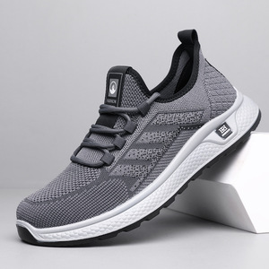 Chaussures de marche sportives pour hommes, légères, amortissantes, antidérapantes, confortables, respirantes, avec empeigne en maille solide, tendance mode printemps - Product Image 2